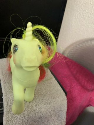 VERY RARE Vintage G1 MLP My Little Pony Twinkle Eye Mimic Parrot Unicorn Pony 7