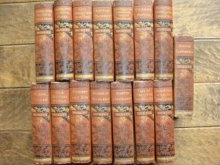 Charles Dickens Illustrated Books Antique Vintage Book Set Of 15 Rare