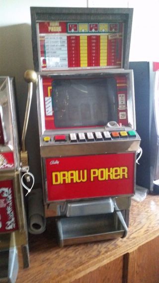 Vintage Bally Draw Poker Slot Machine 1980 