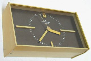 Vintage Junghans Resonic Battery Operated Shelf Clock Perfect Germany