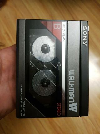 SONY WALKMAN WM_W800 twin rare vintage STEREO AUDIO CASSETTE RECORDER, 2