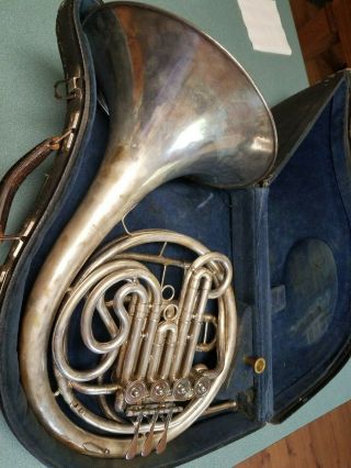 ❤️ Vintage Lorenzo Sansone York Double French Horn Silver Over Brass?