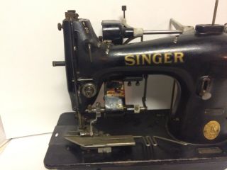 SINGER 95 - 82 Lockstitch Shirring Fabric Trimmer Industrial Sewing Machine Head 6