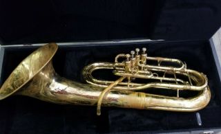 Vintage King 4 Valve Brass Baritone Euphonium Horn