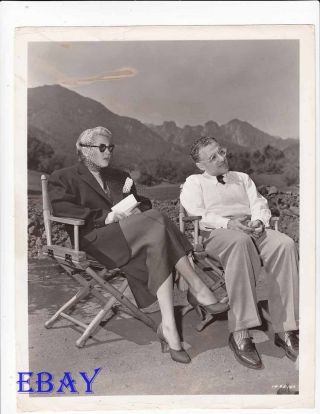 Lana Turner Director George Cukor A Life Of Her Own Vintage Photo Candid On Set