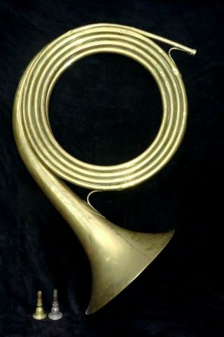 Very Rare Contrabass Horn French Horn Hunting Horn Raoux Millereau Paris