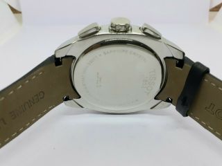 VINTAGE Men ' s Tissot 1853 Chronograph Black Strap Quartz Date Wrist Watch 4
