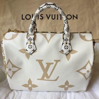 NIB Rare Authentic Louis Vuitton giant monogram speedy khaki beige Green Bag 2