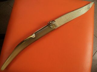 huge antique french montagnac 1920s navaja folding hunting knife luxury 52cm 8