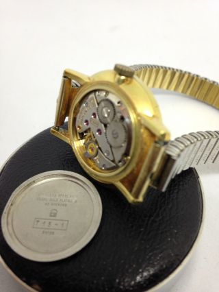 Ladies Vintage 1968 17J Bulova Gold Dress / Formal mechanical Watch and 4