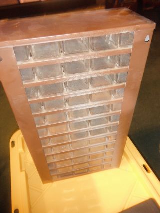 vintage large metal plastic drawers,  60 drawer RAACO USA storage parts cabinet 4