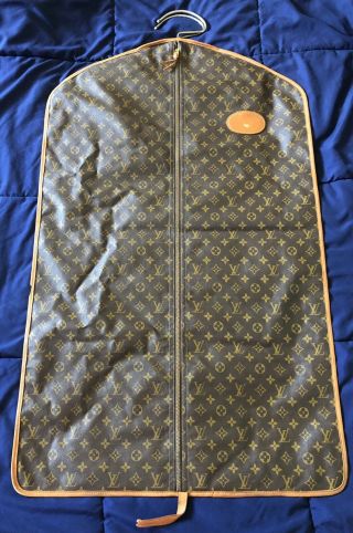 Rare Vintage Louis Vuitton Monogram Garment Bag 1970s French Company