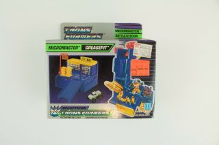 Vintage 1988 Hasbro Transformers Micromaster Battle Station Greasepit