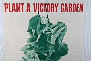 Antique Wwii Plant A Victory Garden Owi 34 Poster Our Food Fighting