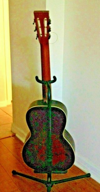 VERY RARE VINTAGE Wm J SMITH & CO MUSICAL INSTRUMENTS QUALITY PEARL INLAY GUITAR 2