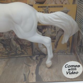 BREYER HORSE Vintage 574 The Lone Ranger ' s SILVER Rearing With VHS Movie VIDEO 4