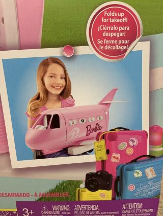 Mattel Barbie Pink Passport Glamour Vacation Jet Airplane Plane DMR53 6