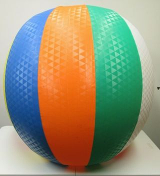 Vintage Ideal Toy Huge Beach Ball Japan 3 Feet X 32 " Pool Inflatable Blow Up