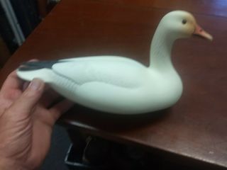 Vintage Duck Decoy Oliver Lawson Snow Geese 3/4 Size Crisfield Maryland