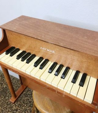 1950s Vintage JAYMAR CHILD’S PIANO w/ 25 Keys 2