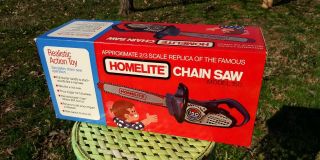 Rare Vintage Homelite Chain Saw Model 150 - Realistic Action Toy