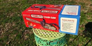 RARE Vintage Homelite Chain Saw Model 150 - Realistic Action Toy 5