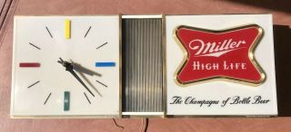 Vintage Miller High Life Lighted Beer Clock