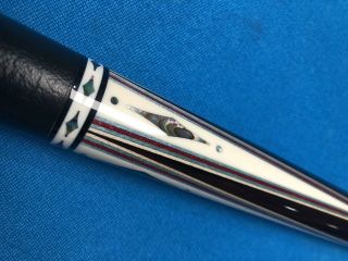 HIGHEND DAVE KIKEL CUE - 4 EXOTIC POINTS,  INLAYS,  JOINT,  BUTTCAP - - RARE 10