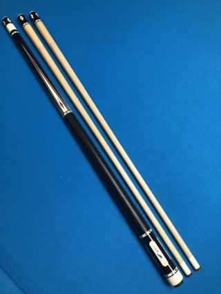 Highend Dave Kikel Cue - 4 Exotic Points,  Inlays,  Joint,  Buttcap - - Rare