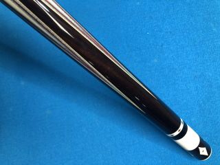 HIGHEND DAVE KIKEL CUE - 4 EXOTIC POINTS,  INLAYS,  JOINT,  BUTTCAP - - RARE 6