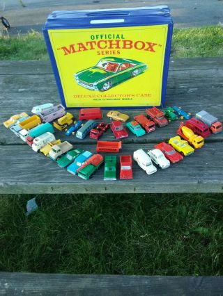 Vintage Matchbox Series Lesney Case & 35 Cars All 60 