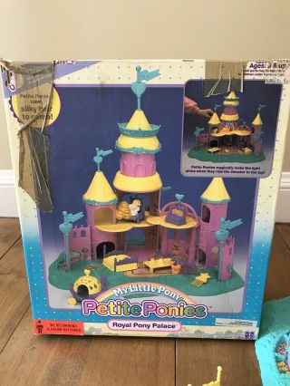 Vintage My Little Pony Petite Ponies Royal Pony Palace Complete w/ Extra Ponies 2