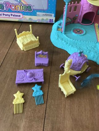 Vintage My Little Pony Petite Ponies Royal Pony Palace Complete w/ Extra Ponies 3