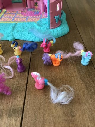 Vintage My Little Pony Petite Ponies Royal Pony Palace Complete w/ Extra Ponies 5