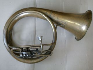 Vintage Soviet Ussr Brass Pipe Tuba Helicon In Es 1958