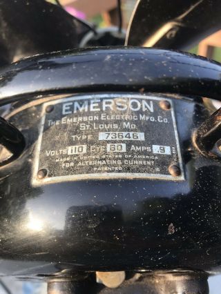 Vintage EARLY EMERSON Fan 73646 12 