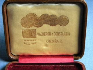 VACHERON CONSTANTIN LEATHER POCKET WATCH BOX VINTAGE PAPERS 6