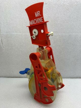 Vintage 1977 77 Ideal Mr Machine Windup Walking Toy Robot Great Intact Ex