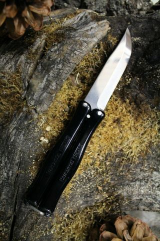 Black Pocket Knife,  Vintage Hackman - Designed