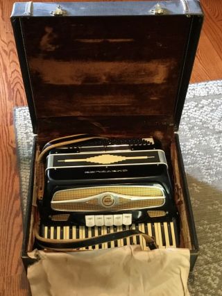 Vintage Chrysler Accordion,  Hard Case Made In Italy