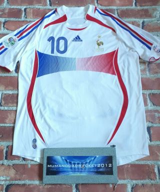FRANCE ZIDANE WORLD CUP 2006 headbutt vintage XL men football shirt real madrid 3