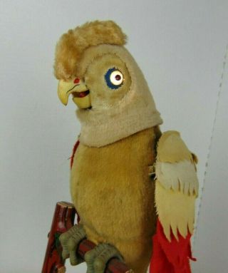 Vintage MARX Pete The Parrot 1960 Battery Operated Tin Litho Japan 7