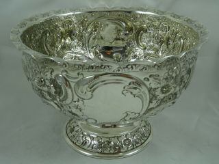 Pretty Victorian Silver Rose Bowl,  1899,  350gm