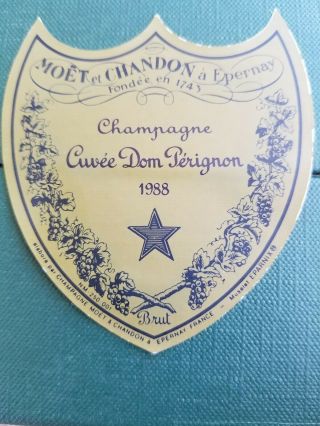 Rare Box Cuvee Dom Perignon Moet Et Chandon Champagne Vintage 1988