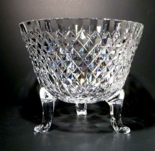Rare VINTAGE Waterford Crystal PERIOD PIECE Tripod Centerpiece MADE IN IRELAND 2
