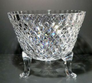 Rare VINTAGE Waterford Crystal PERIOD PIECE Tripod Centerpiece MADE IN IRELAND 3