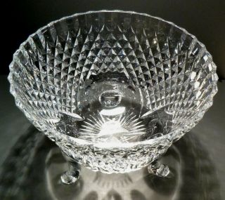 Rare VINTAGE Waterford Crystal PERIOD PIECE Tripod Centerpiece MADE IN IRELAND 4
