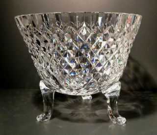 Rare VINTAGE Waterford Crystal PERIOD PIECE Tripod Centerpiece MADE IN IRELAND 8