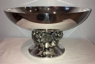 Vtg Shreve,  Crump & Low By Cunill 12 - 1/4 " Silverplate Centerpiece Bowl Signed