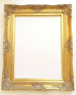 Picture Frame - 18x24 " Ornate - Baroque Gold Color - Wood/gesso - 6996g